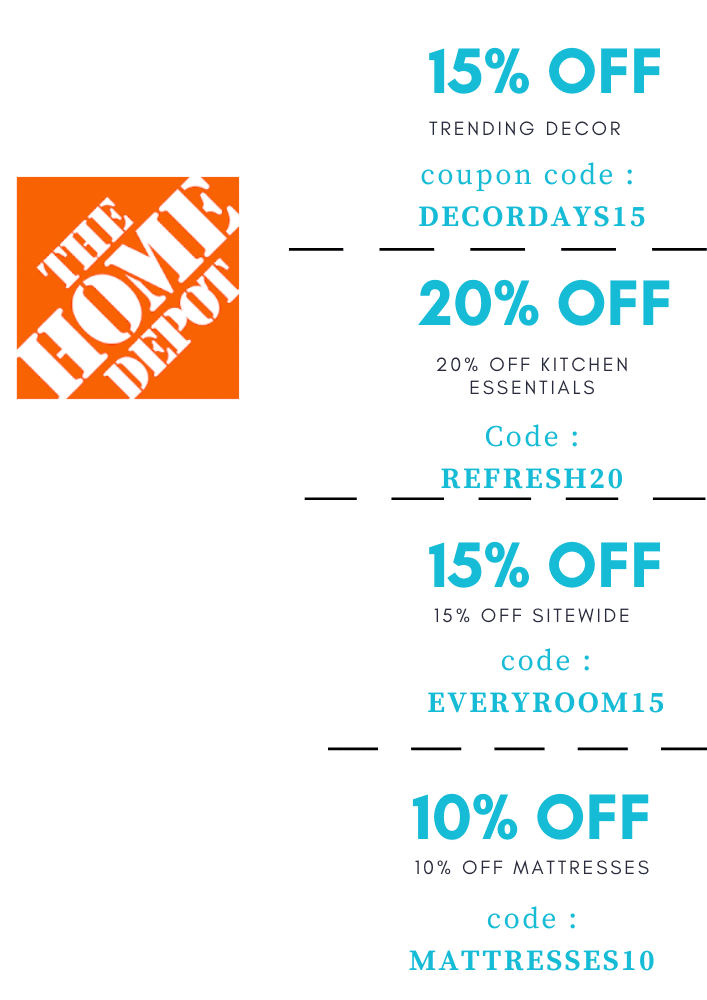 Home Depot Discount coupons- How you can spend less in your own home